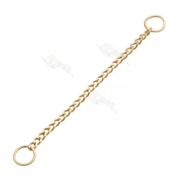 14K Solid Gold Single Chain Cartilage Earring